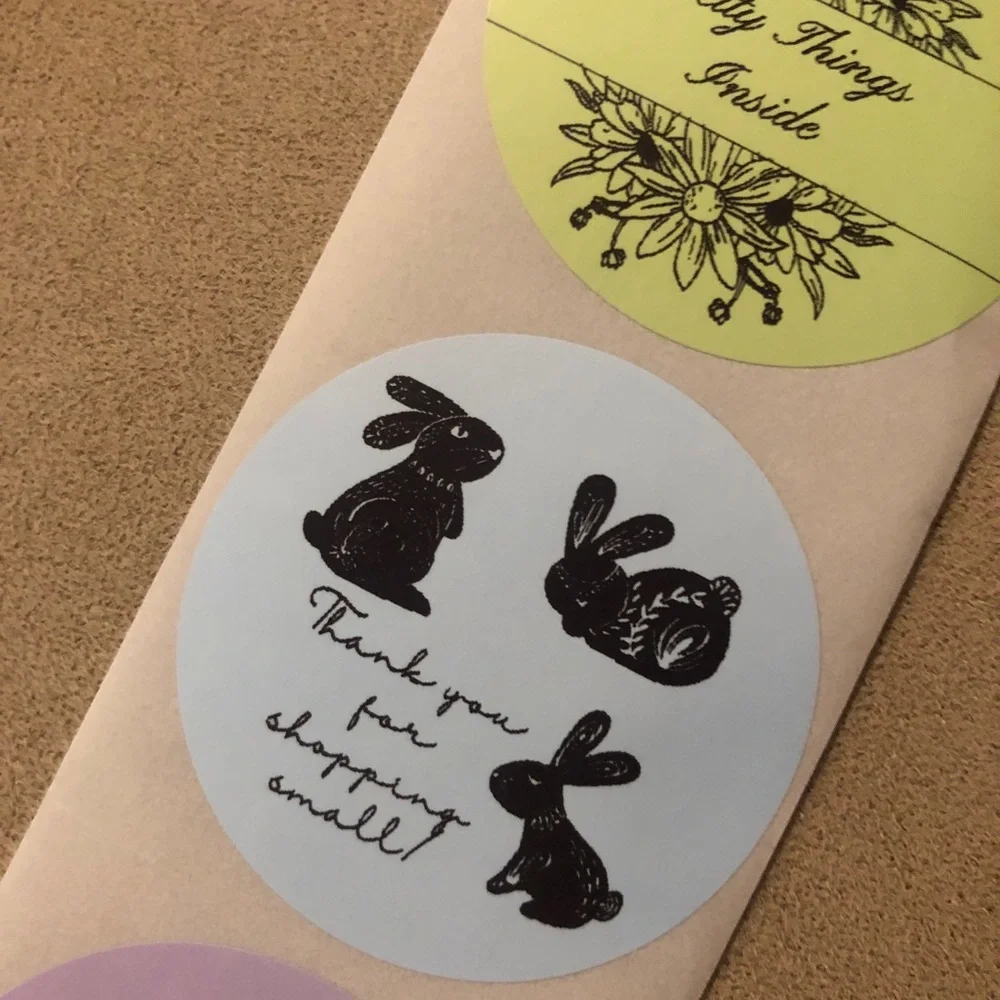 30 Custom Easter Package Thermal Stickers